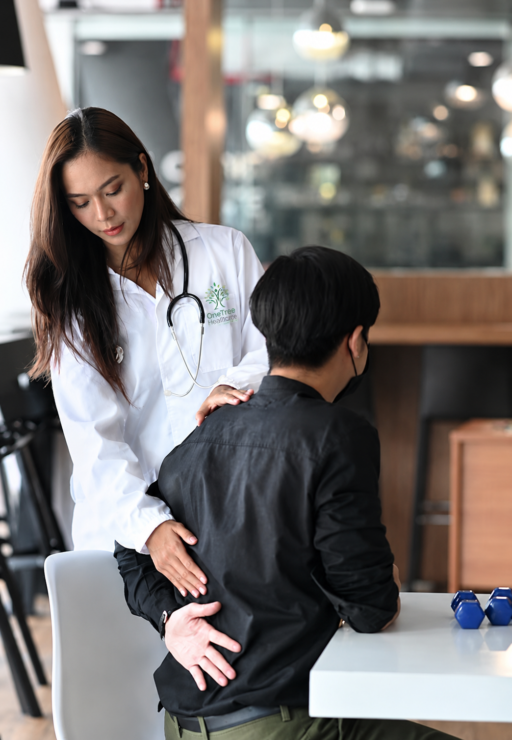 OneTreeHealth provider with a patient